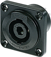 Neutrik NLT4MP-BAG панельный разъем Speakon, металический черненый корпус