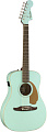 Fender Malibu Player AQS Электроакустическая гитара, цвет лазурный