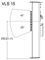 Tannoy VLS 15 EN54-WH звуковая колонна, IP64, цвет белый