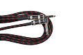 STANDS & CABLES GC-056-3  кабель распаянный инструментальный в тканевой оплетке Jack-Jack угловой, 3 м.