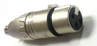 Proel AT520 переходник с XLR гнездо на RCA гнездо, металлический корпус