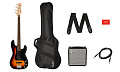 FENDER SQUIER Affinity Precision Bass PJ Pack LRL 3TS комплект с комбоусилителем, чехлом и аксессуарами
