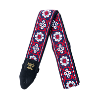 Ernie Ball 4108 Midnight Blossom Jacquard гитарный ремень, полипропилен, кожаные нашивки