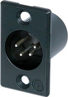 Neutrik NC4MP панельный разъем XLR male 4 контакта