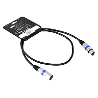 INVOTONE ACM1101 BK  Микрофонный кабель, XLR F - XLR M, длина 1 метр, цвет черный