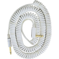 VOX Vintage Coiled Cable VCC-90WH  гитарный кабель, белый, 9м