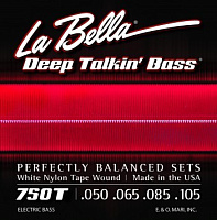 LA BELLA 750T-B струны для 5-струнной бас-гитары (050-065-085-105-135), обмотка нейлон, серия Deep Talking Bass