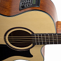 CRAFTER HT-100CE  электроакустическая гитара, верхняя дека ель, корпус красное дерево, цвет натуральный