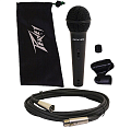 Peavey PVi 100 XLR  динамический кардиоидный микрофон для речи и вокала, кабель XLR-XLR 6 метров в комплекте