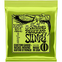 ERNIE BALL 2629 струны для 8-струнной электрогитары Nickel Wound Regular Slinky 8