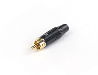 AuraSonics RC-B кабельный разъем RCA, позолоченные контакты, цвет черный