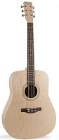 Norman EXPEDITION SPRUCE Natural SG+Кейс акустическая гитара Dreadnought, цвет - натуральный