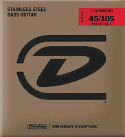 DUNLOP DBFS45105M Flatwound Stainless Steel Medium Scale Струны для бас-гитары