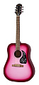 EPIPHONE Starling Hot Pink Pearl акустическая гитара, цвет розовый фейд