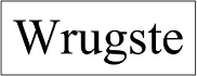 Wrugste 